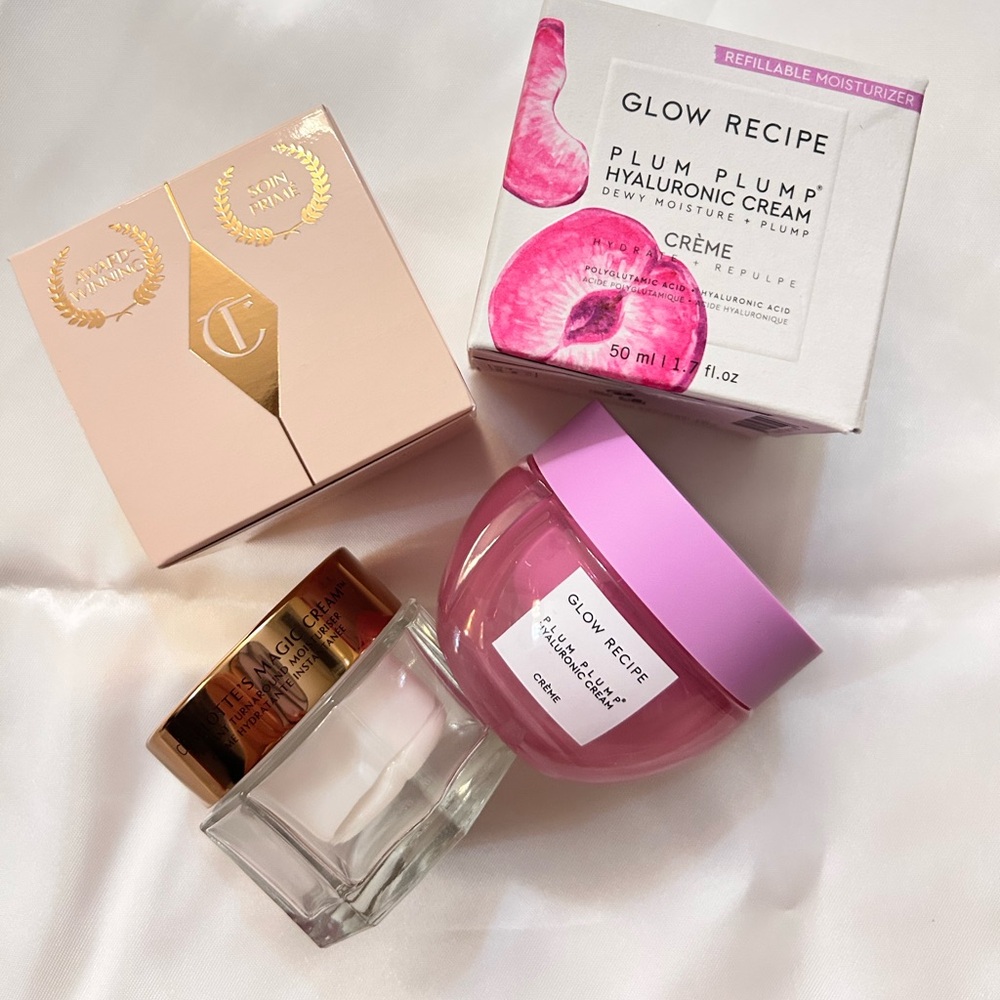 Glow recipe & Charlotte Tilbury hydrating cream bundle